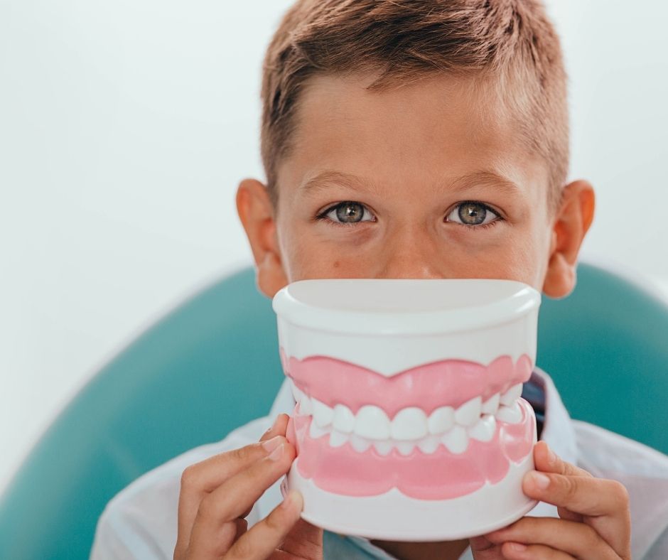 boy at the dentist